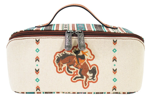 Bucking Bronc cosmetic bag