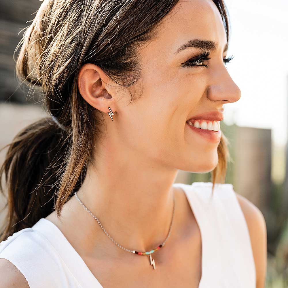 Colorstruck Lightning Bolt Beaded Jewelry Set