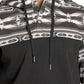 Men's Color Block Hoodie in Black