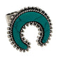 Moon Shape Turquoise Stone Ring