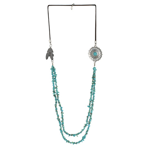 Justin Turquoise nuggets necklace