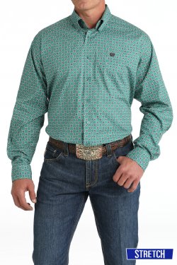 Men's Cinch Geo Print Long Sleeve