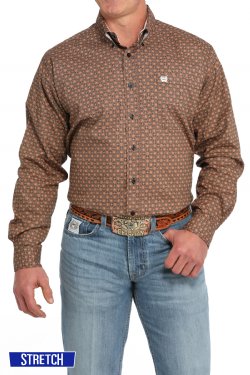 Men's Cinch Medallion Print Button Down