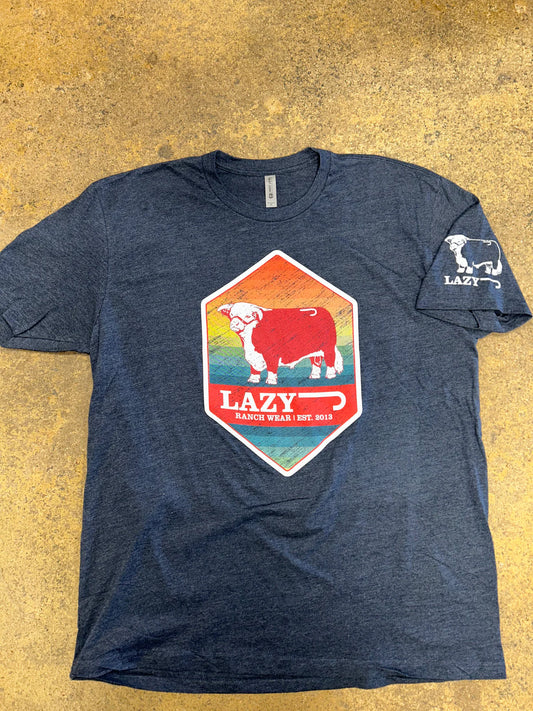 Lazy J  "Rain Hereford" Tee