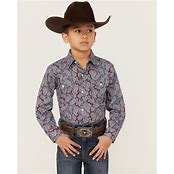 Boy's Roper Amarillo Paisley LS Shirt